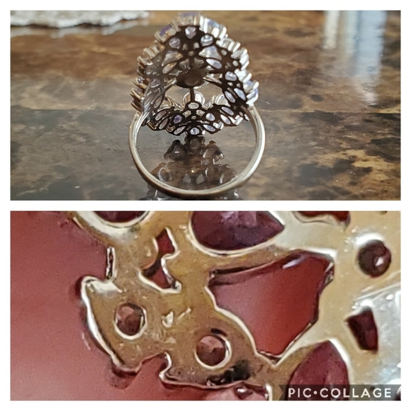 Genuine 6.4ct, 14k W.Gold, 925 Tanzanite Ring 7 - Picture 6 of 7